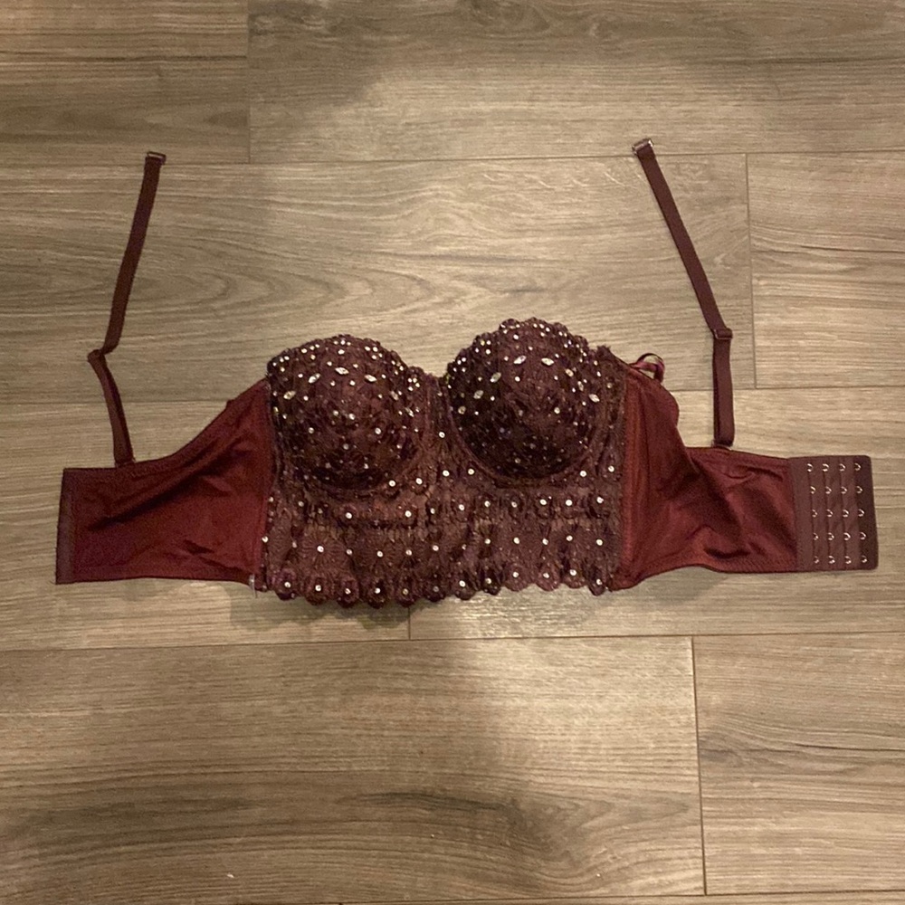 Sequined Purple Corset